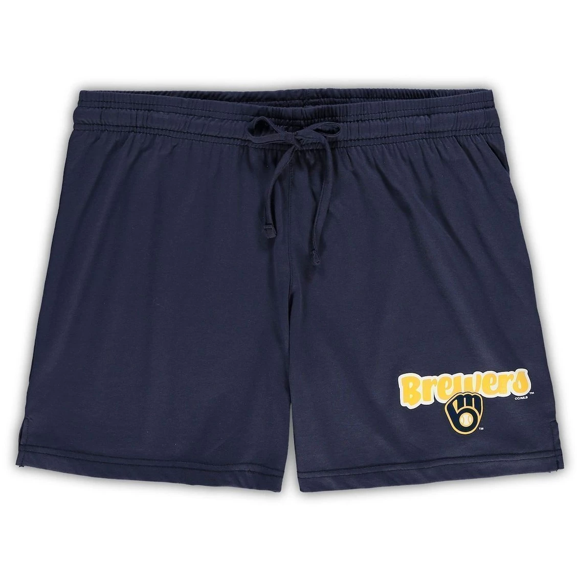 Discount β¨ Women's Concepts Sport Navy Milwaukee Brewers Plus Size Cloud Tank Top & Shorts Sleep Set π - Image 4