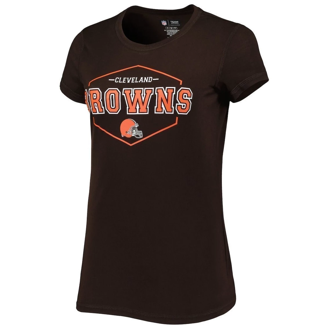 Discount π Women's Concepts Sport Brown/Orange Cleveland Browns Badge T-Shirt & Pants Sleep Set π - Image 3