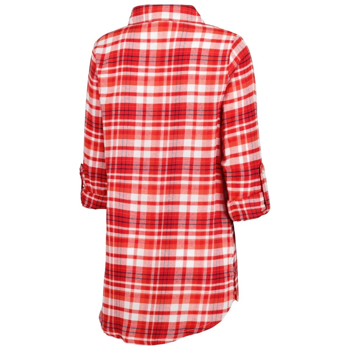 Deals π Women's Concepts Sport Red Washington Capitals Mainstay Flannel Full-Button Long Sleeve Nightshirt β - Image 4