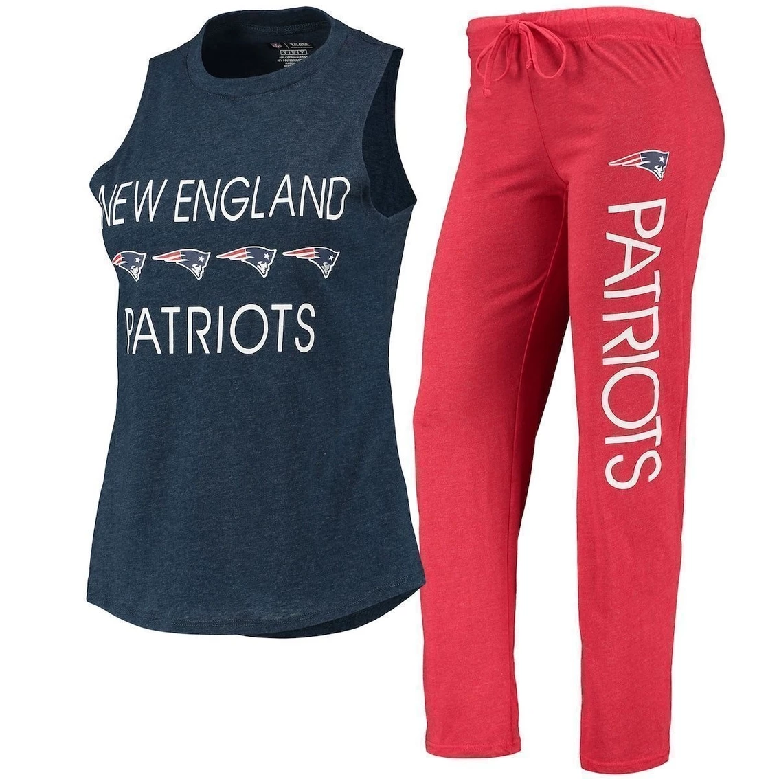 Deals π Women's Concepts Sport Red/Navy New England Patriots Muscle Tank Top & Pants Sleep Set β