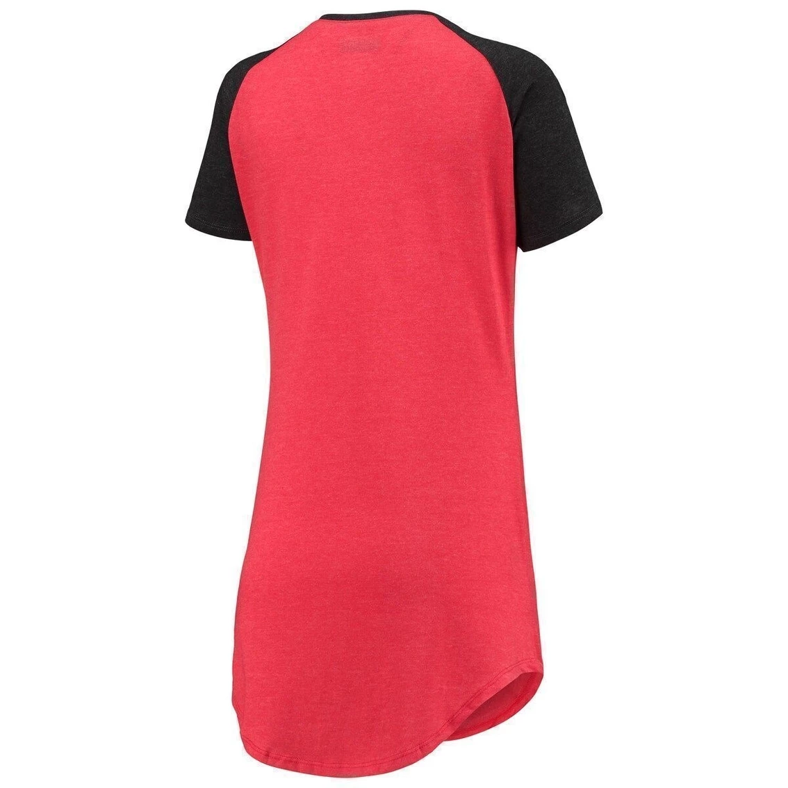 Buy π Women's Concepts Sport Red/Heathered Black Atlanta Falcons Meter Raglan V-Neck Knit Nightshirt β€οΈ - Image 4