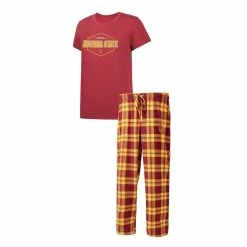Best deal π€© Women's Concepts Sport Maroon/Gold Arizona State Sun Devils Badge T-Shirt & Flannel Pants Sleep Set π§¨