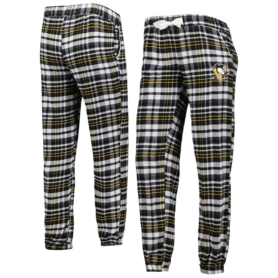 Flash Sale π Women's Concepts Sport Black Pittsburgh Penguins Mainstay Flannel Pants π - Image 2