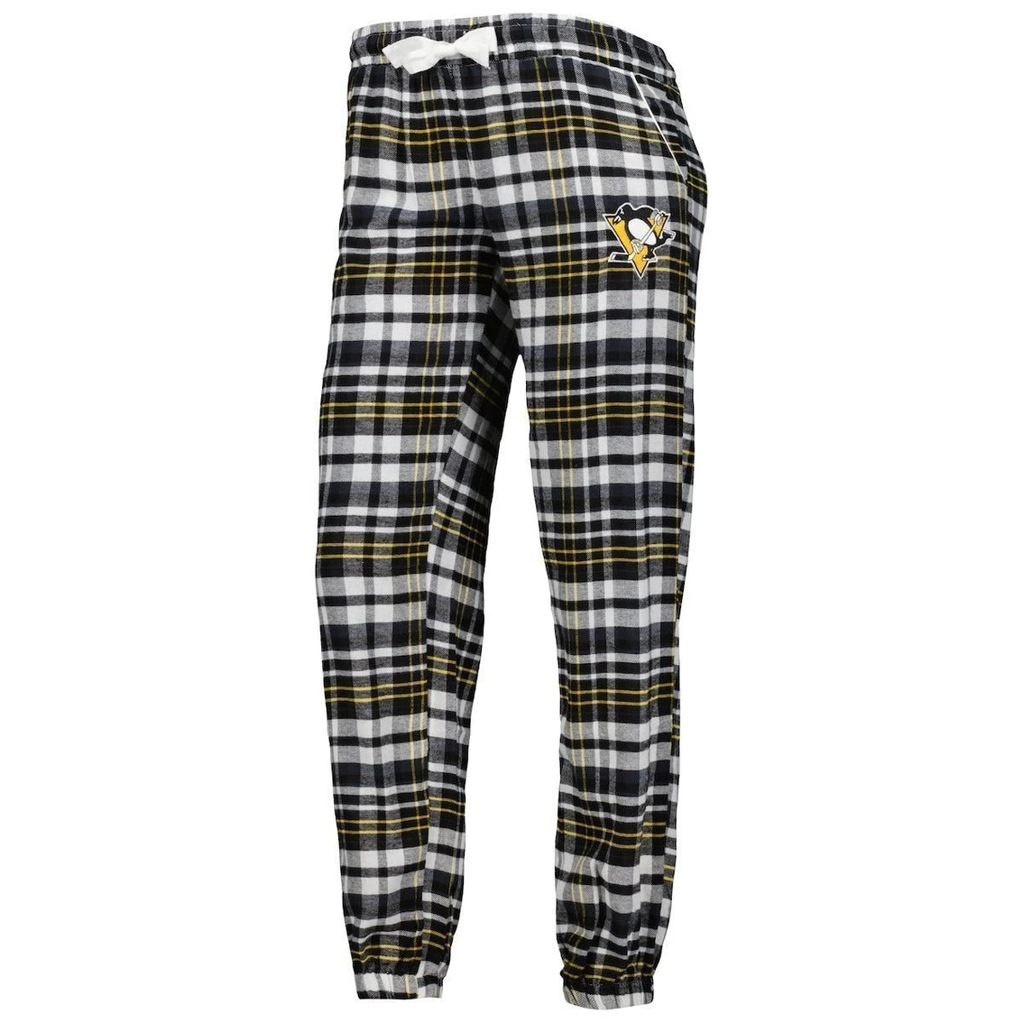 Flash Sale π Women's Concepts Sport Black Pittsburgh Penguins Mainstay Flannel Pants π - Image 3