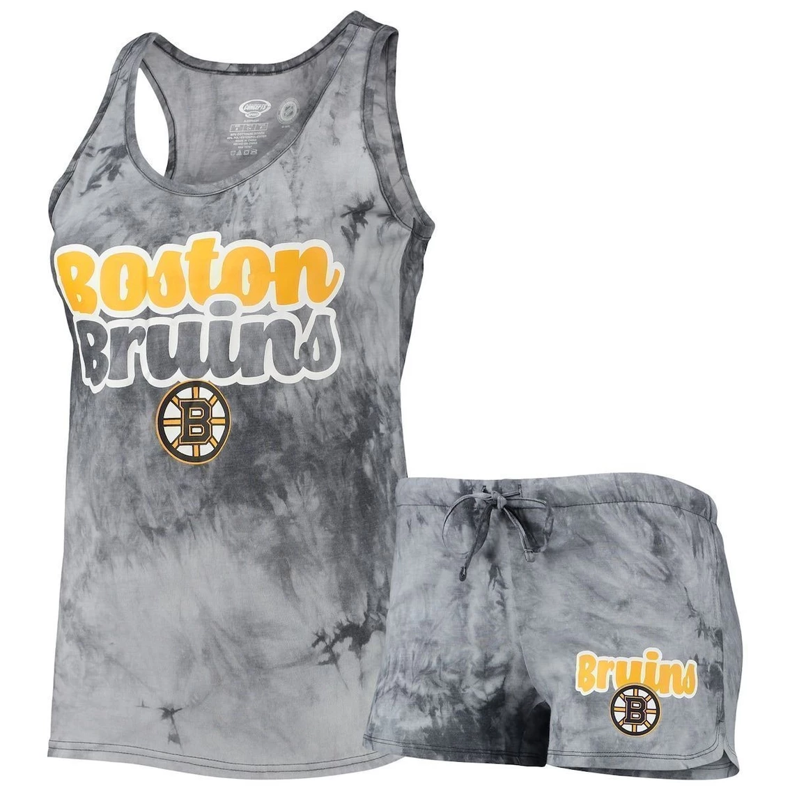 Deals π Women's Concepts Sport Charcoal Boston Bruins Billboard Racerback Tank Top & Shorts Set π