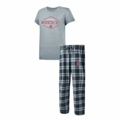 Best reviews of 😍 Women's Concepts Sport Gray/Charcoal Washington State Cougars Badge T-Shirt & Flannel Pants Sleep Set ❤️