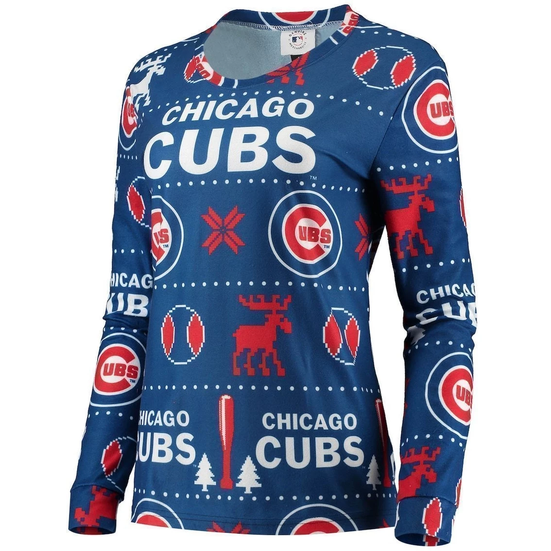 Best Pirce βοΈ Women's FOCO Royal Chicago Cubs Ugly Pajama Set 𧨠- Image 3