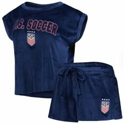 Brand new π Women's Concepts Sport Navy USWNT Intermission T-Shirt And Shorts Sleep Set π§¨