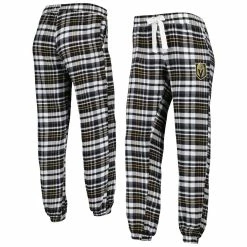 Outlet π Women's Concepts Sport Black Vegas Golden Knights Mainstay Flannel Pants π