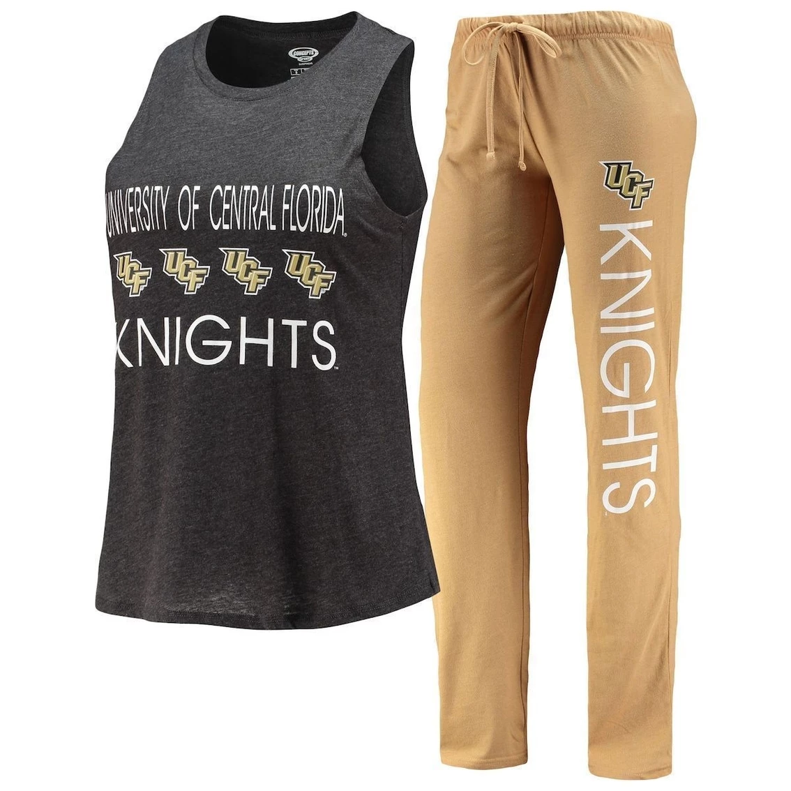 Best reviews of π― Women's Concepts Sport Gold/Black UCF Knights Tank Top & Pants Sleep Set π₯°