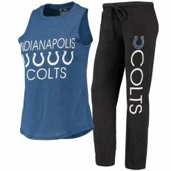 Discount π― Women's Concepts Sport Black/Royal Indianapolis Colts Muscle Tank Top & Pants Sleep Set π―