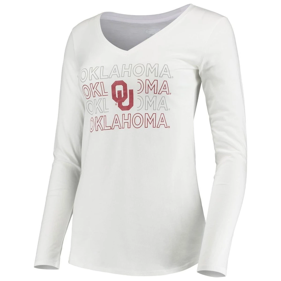 Best Pirce π₯° Women's Concepts Sport Crimson/White Oklahoma Sooners Flagship Long Sleeve T-Shirt & Pants Sleep Set β - Image 3