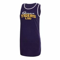 Best Sale π Women's Concepts Sport Purple/White LSU Tigers Tank Nightshirt π