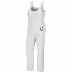 Cheap 🛒 Women's WEAR By Erin Andrews Cream Indianapolis Colts Cozy Scoop Neck Tank Top & Pants Sleep Set 🛒