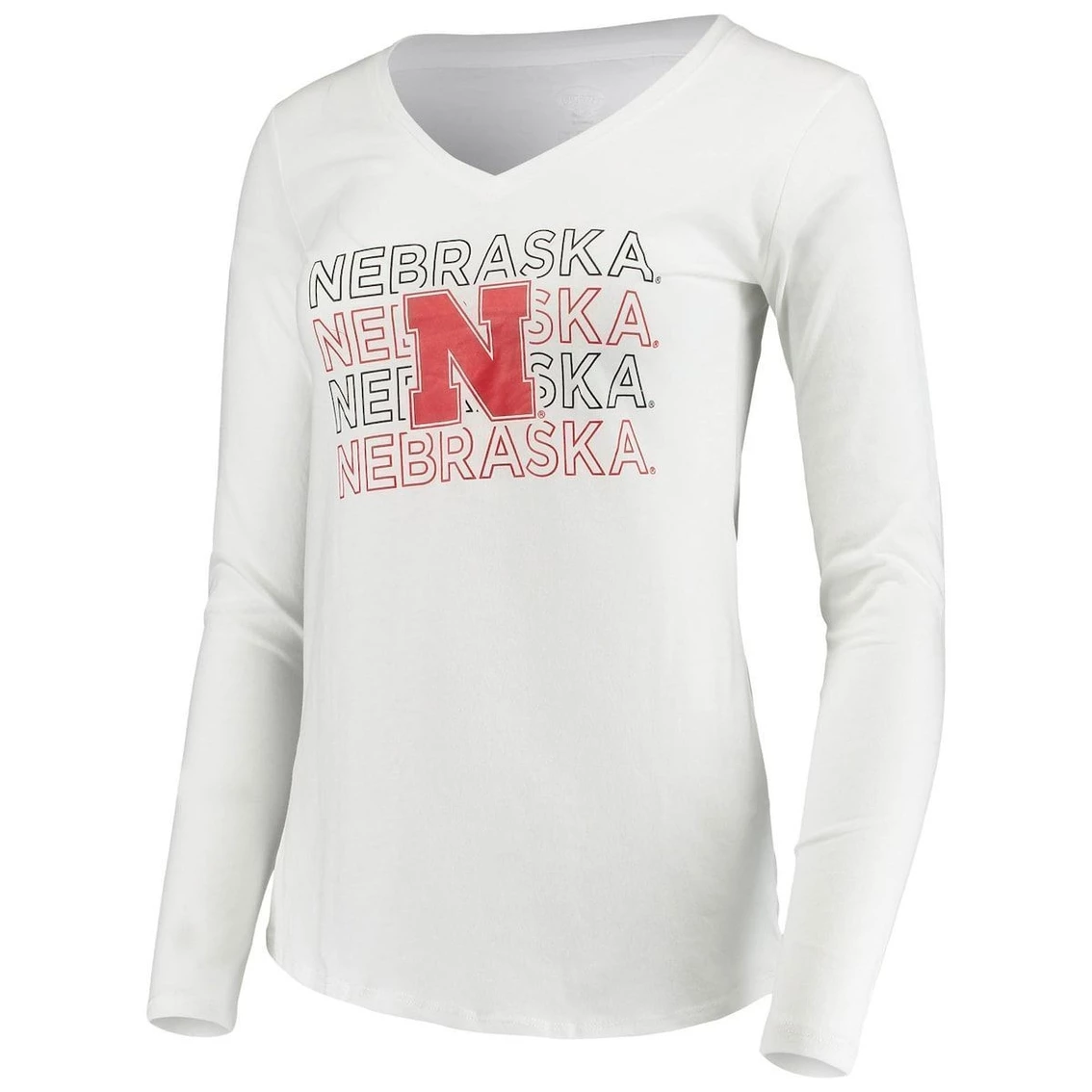Cheap π₯° Women's Concepts Sport Scarlet/White Nebraska Huskers Flagship Long Sleeve T-Shirt & Pants Sleep Set π - Image 3