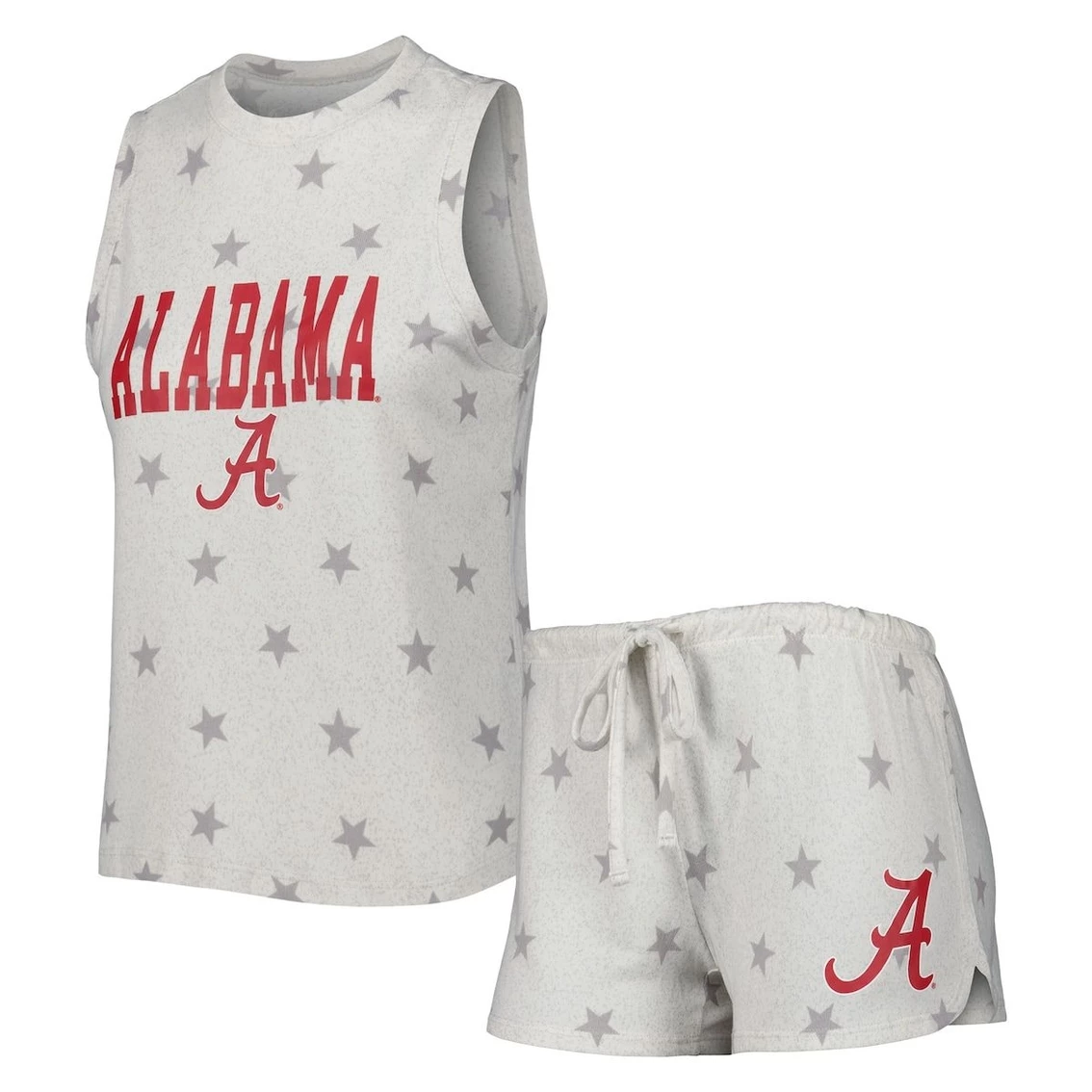 Buy β Women's Concepts Sport Cream Alabama Crimson Tide Agenda Stars Tank Top And Shorts Sleep Set β¨ - Image 2