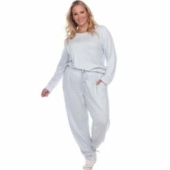 Best Sale 𧨠White Mark Plus Size 2 Pc. Lounge Set π
