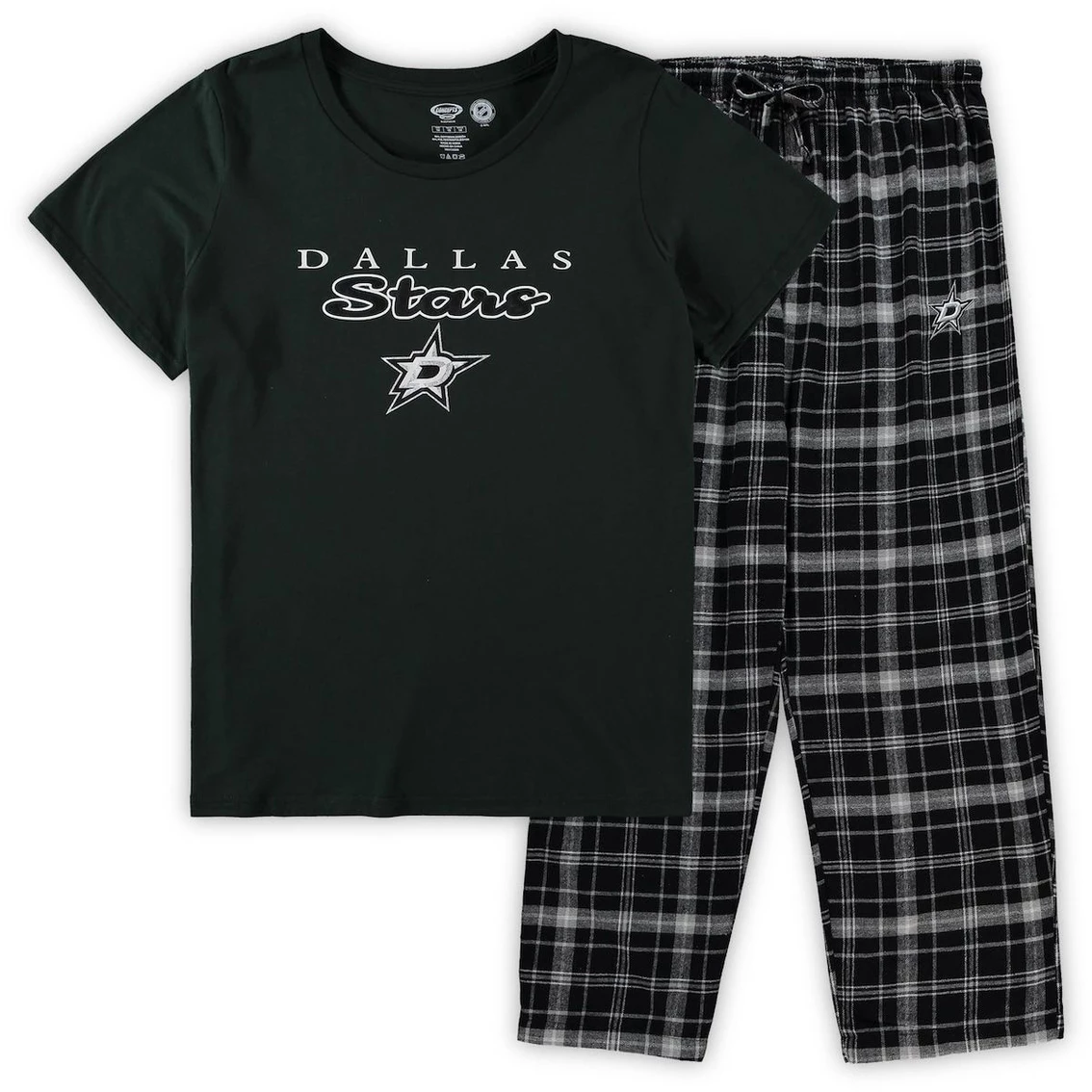 Best Sale π€© Women's Concepts Sport Kelly Green Dallas Stars Plus Size Lodge T-Shirt & Pants Sleep Set β¨