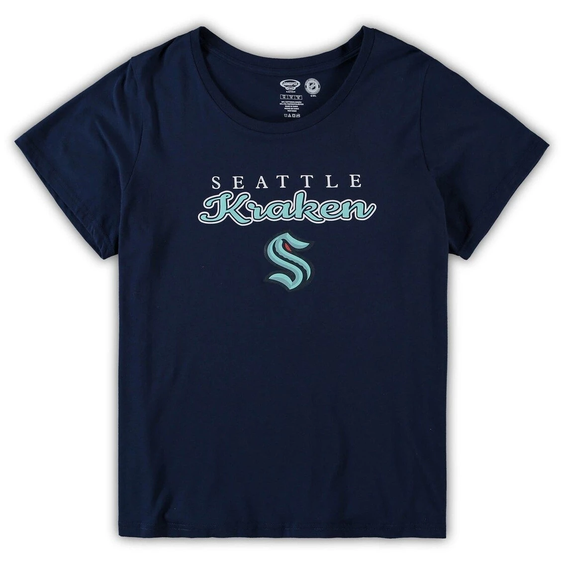 Wholesale π Women's Concepts Sport Deep Sea Blue Seattle Kraken Plus Size Lodge T-Shirt & Pants Sleep Set β¨ - Image 3