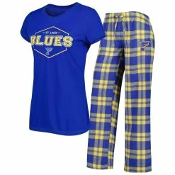 Best reviews of ⌛ Women's Concepts Sport Blue/Gold St. Louis Blues Badge T-Shirt & Pants Sleep Set 🤩