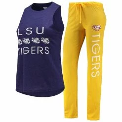 Flash Sale ⌛ Women's Concepts Sport Gold/Purple LSU Tigers Tank Top & Pants Sleep Set 🔥