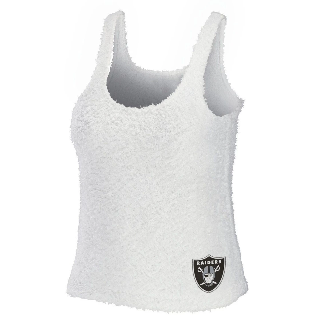 Buy π― Women's WEAR By Erin Andrews Cream Las Vegas Raiders Cozy Scoop Neck Tank Top & Pants Sleep Set β¨ - Image 3