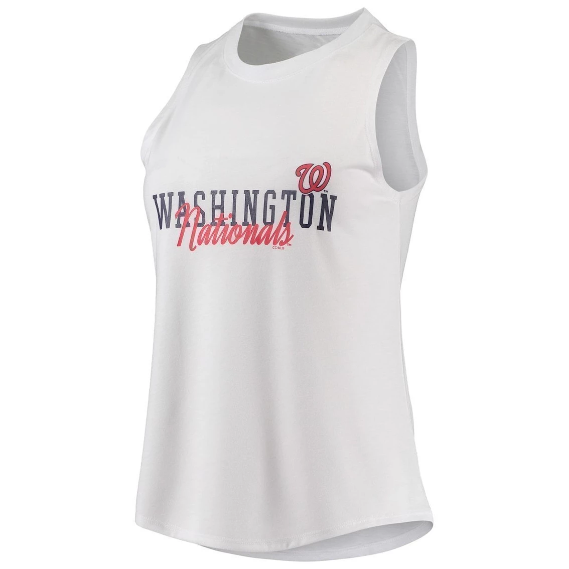 Cheap π Women's Concepts Sport White/Black Washington Nationals Sonata Tank Top & Leggings Set 𧨠- Image 3