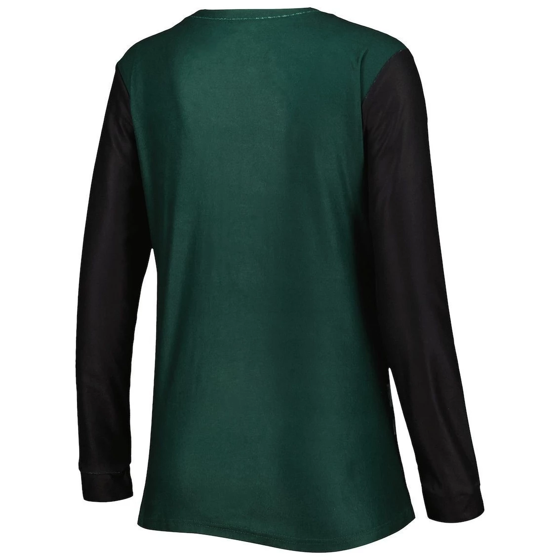 Discount π Women's FOCO Green Michigan State Spartans Ugly Long Sleeve T-Shirt & Pajama Pants Sleep Set β - Image 4