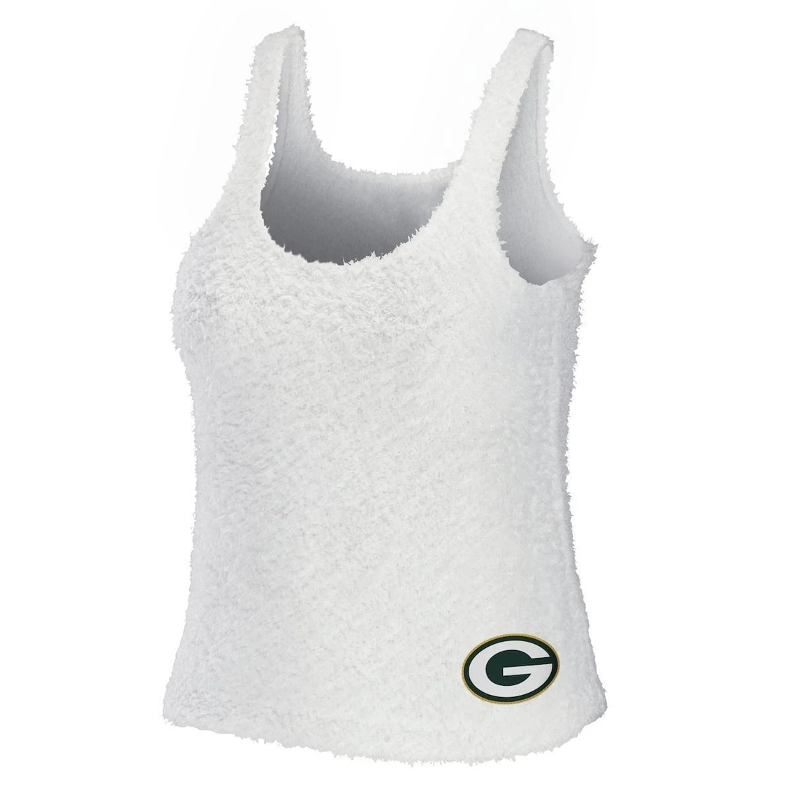 Deals π Women's WEAR By Erin Andrews Cream Green Bay Packers Cozy Scoop Neck Tank Top & Pants Sleep Set π - Image 3