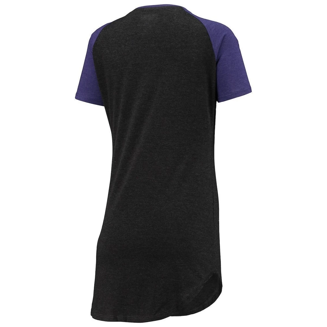 Buy π Women's Concepts Sport Black/Heathered Purple Baltimore Ravens Meter Raglan V-Neck Knit Nightshirt π₯° - Image 4