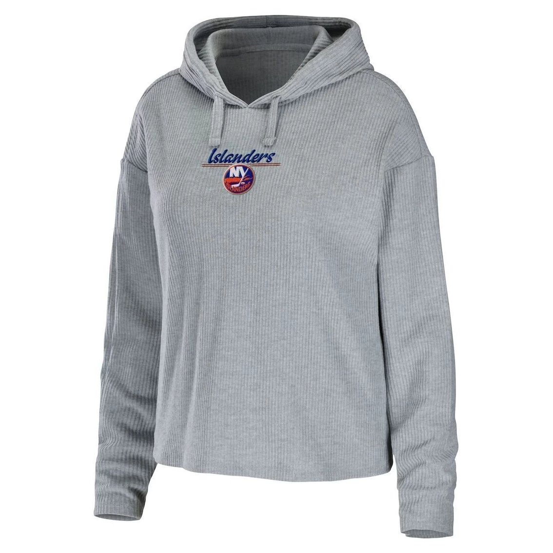 Outlet π₯° Women's WEAR By Erin Andrews Heather Gray New York Islanders Logo Pullover Hoodie & Pants Sleep Set π₯° - Image 3
