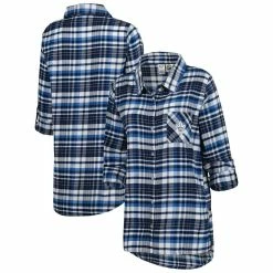 Best deal β¨ Women's Concepts Sport Blue Toronto Maple Leafs Mainstay Flannel Full-Button Long Sleeve Nightshirt π