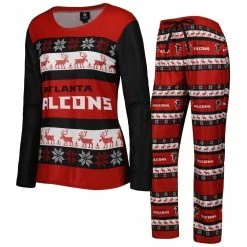 Best reviews of β Women's FOCO Red Atlanta Falcons Holiday Ugly Pajama Set β¨