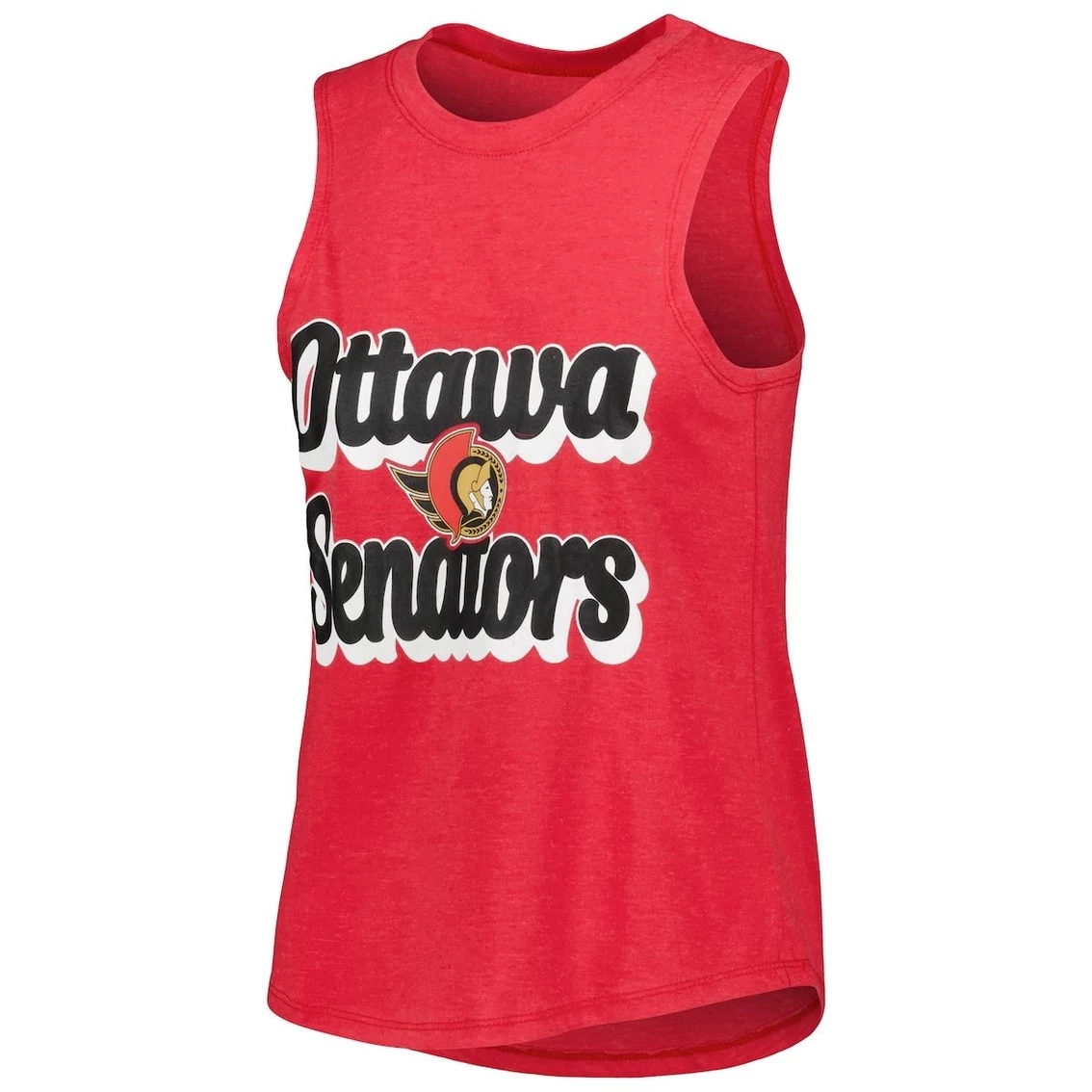 Budget π Women's Concepts Sport Heather Red/Heather Black Ottawa Senators Meter Muscle Tank Top & Pants Sleep Set π - Image 3