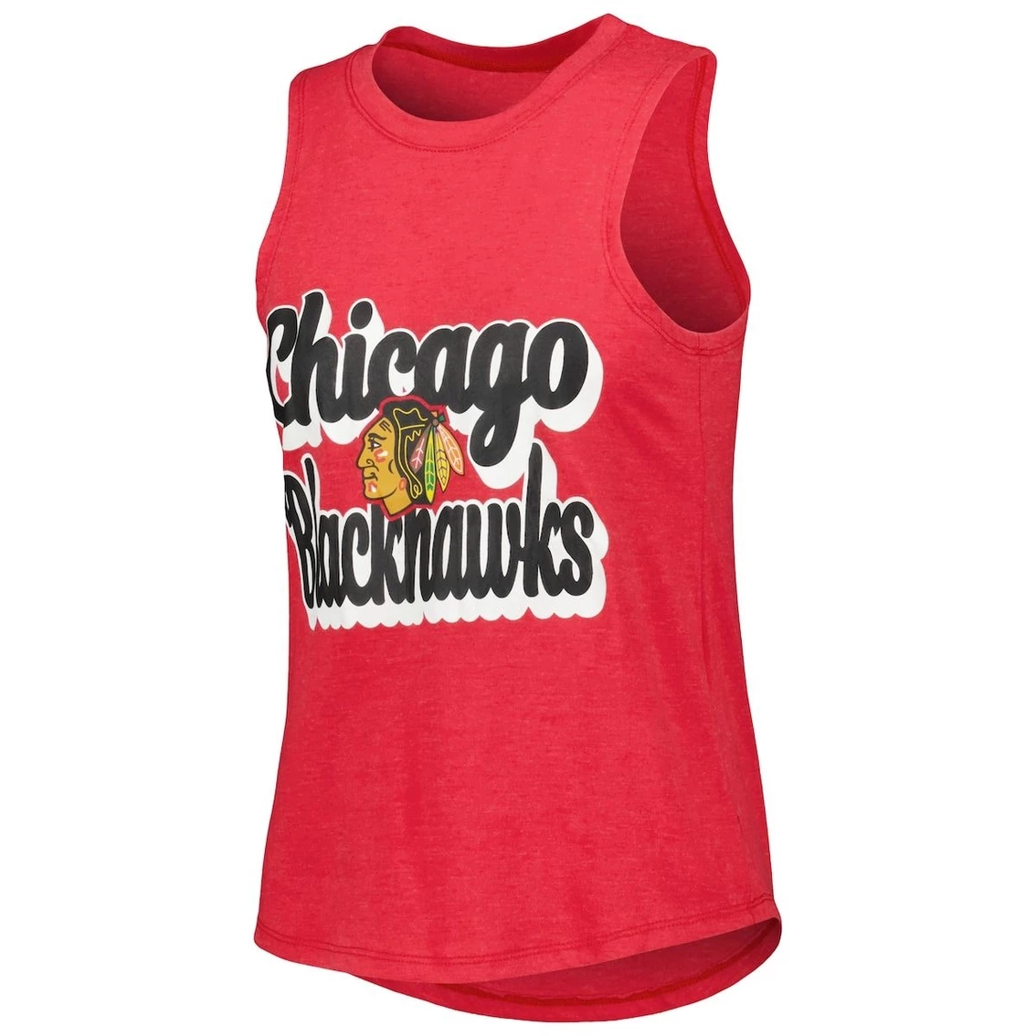 Best deal π Women's Concepts Sport Heather Red/Heather Black Chicago Blackhawks Meter Muscle Tank Top & Pants Sleep Set π₯ - Image 3