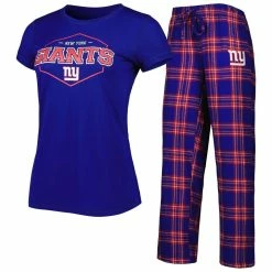 Outlet π Women's Concepts Sport Royal/Red New York Giants Badge T-Shirt & Pants Sleep Set π