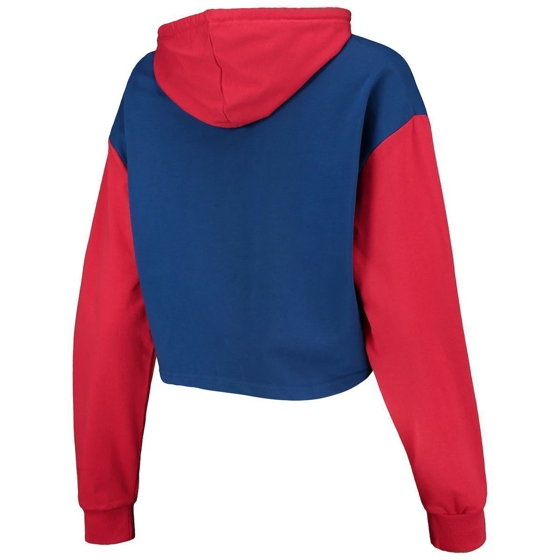 Cheapest π Women's FOCO Royal/Red Chicago Cubs Color-Block Pullover Hoodie & Shorts Lounge Set π - Image 4