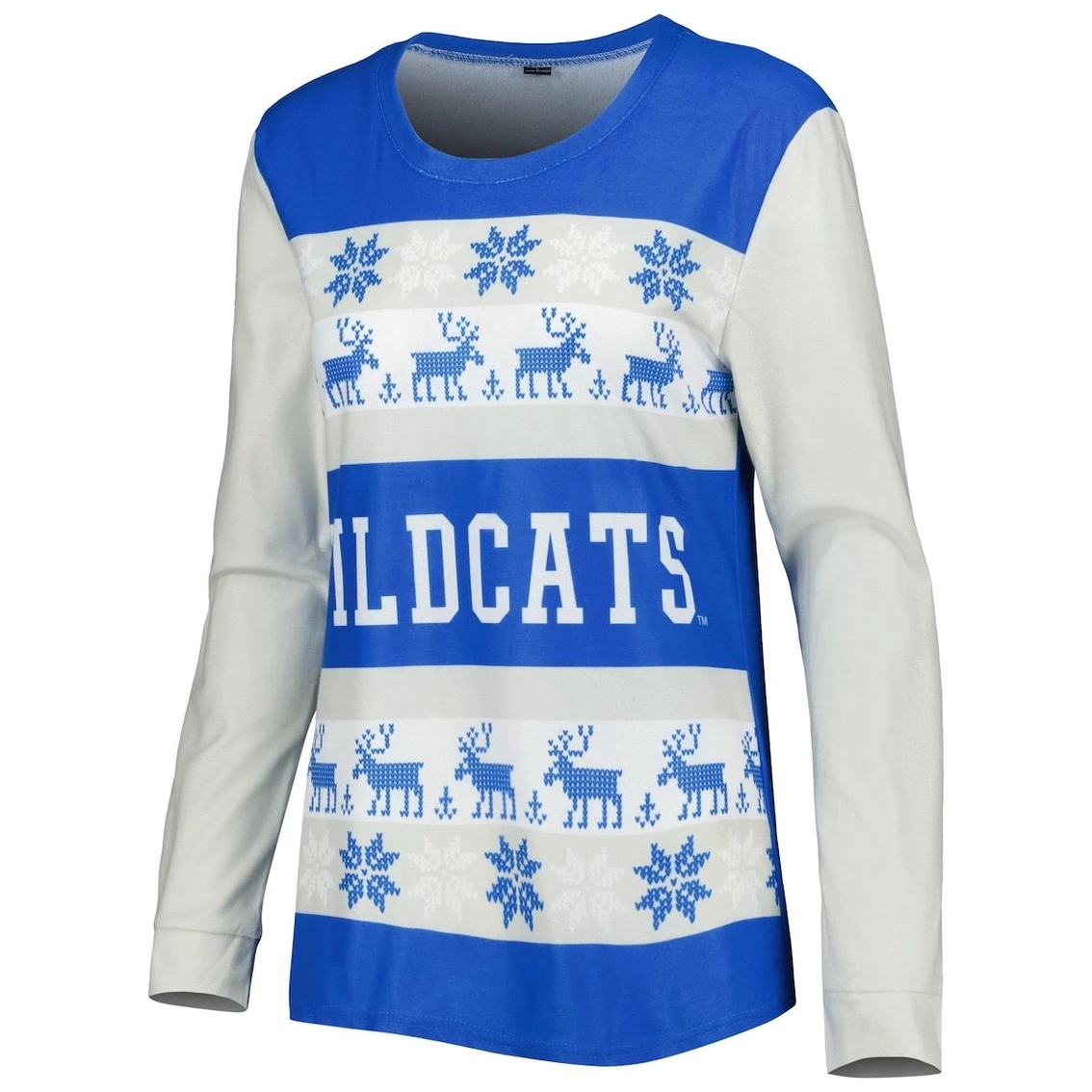 Best deal π Women's FOCO Royal Kentucky Wildcats Ugly Long Sleeve T-Shirt & Pajama Pants Sleep Set π€© - Image 3