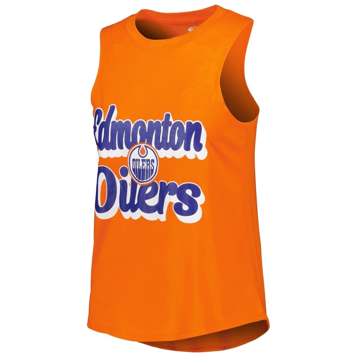 Discount π Women's Concepts Sport Heather Orange/Heather Navy Edmonton Oilers Meter Muscle Tank Top & Pants Sleep Set π - Image 3