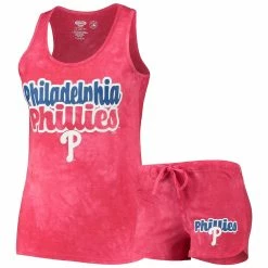 Coupon 🤩 Women's Concepts Sport Red Philadelphia Phillies Billboard Racerback Tank Top & Shorts Set ⌛