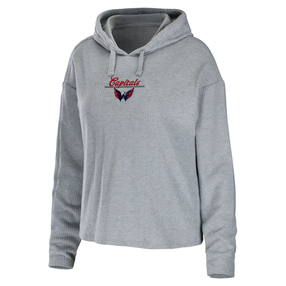 Buy π€© Women's WEAR By Erin Andrews Heather Gray Washington Capitals Logo Pullover Hoodie & Pants Sleep Set β - Image 3