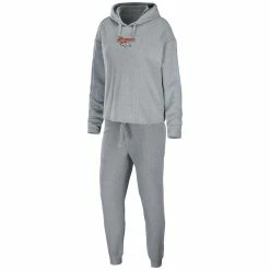 Buy 🧨 Women's WEAR By Erin Andrews Heathered Gray Denver Broncos Pullover Hoodie & Pants Lounge Set 🛒