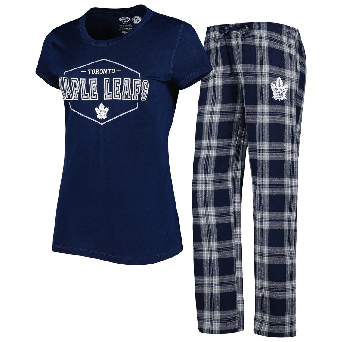 Best deal β Women's Concepts Sport Navy/Gray Toronto Maple Leafs Badge T-Shirt & Pants Sleep Set π
