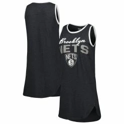 Best reviews of 🔥 Women's Concepts Sport Black Brooklyn Nets Sleeveless Nightshirt 😉