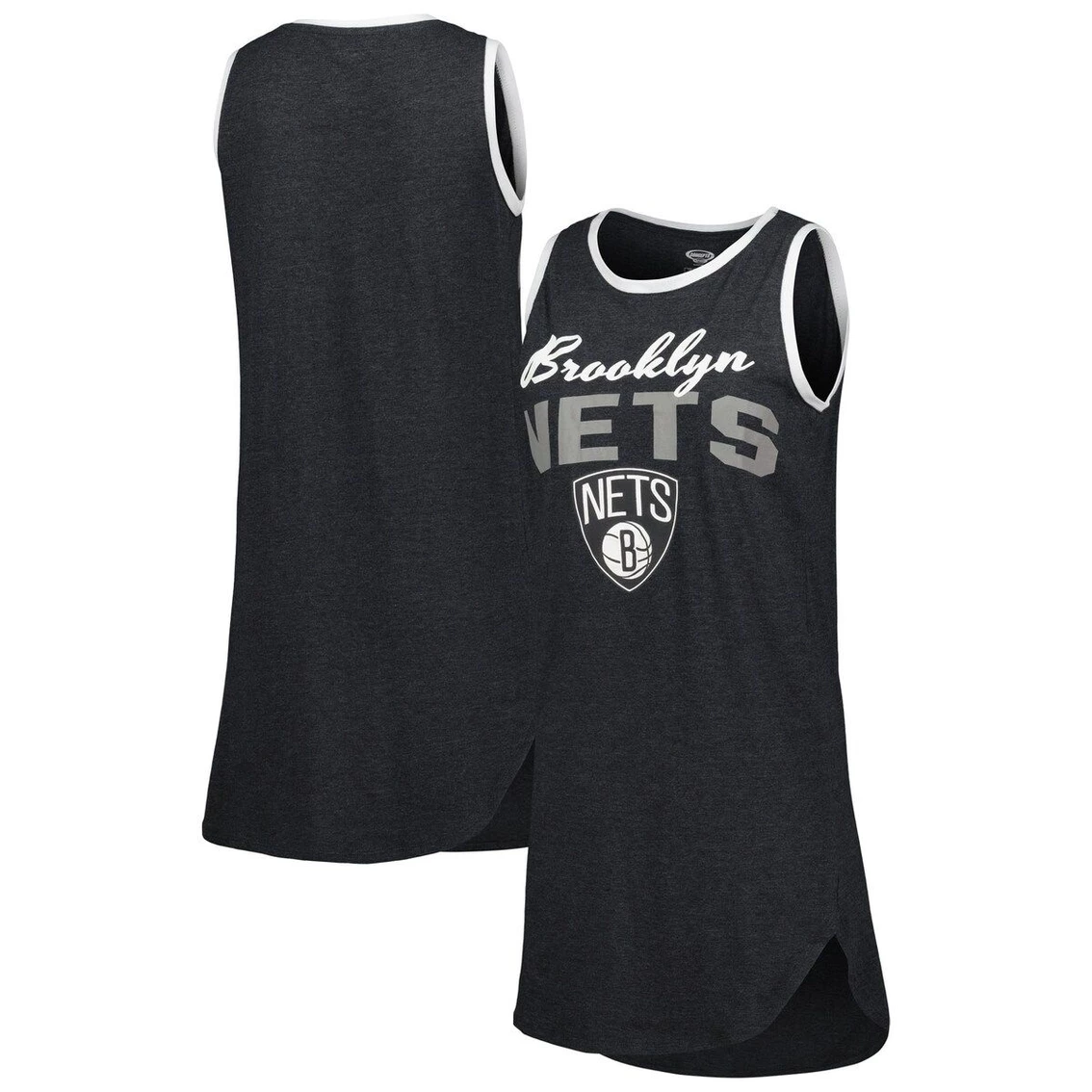 Best reviews of π₯ Women's Concepts Sport Black Brooklyn Nets Sleeveless Nightshirt π - Image 2
