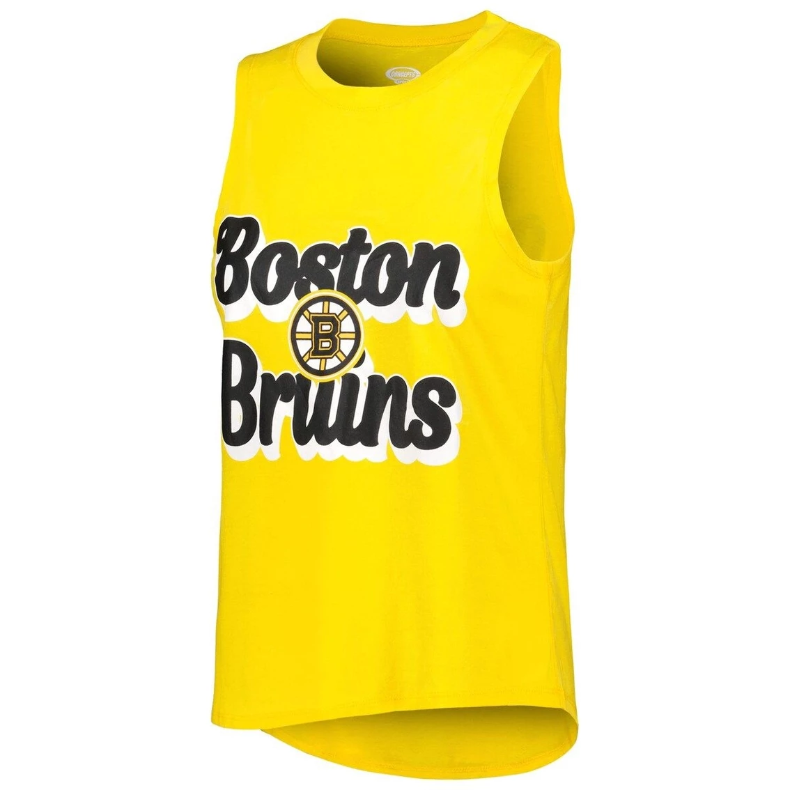 Buy π Women's Concepts Sport Gold/Heather Black Boston Bruins Meter Muscle Tank Top & Pants Sleep Set π - Image 3