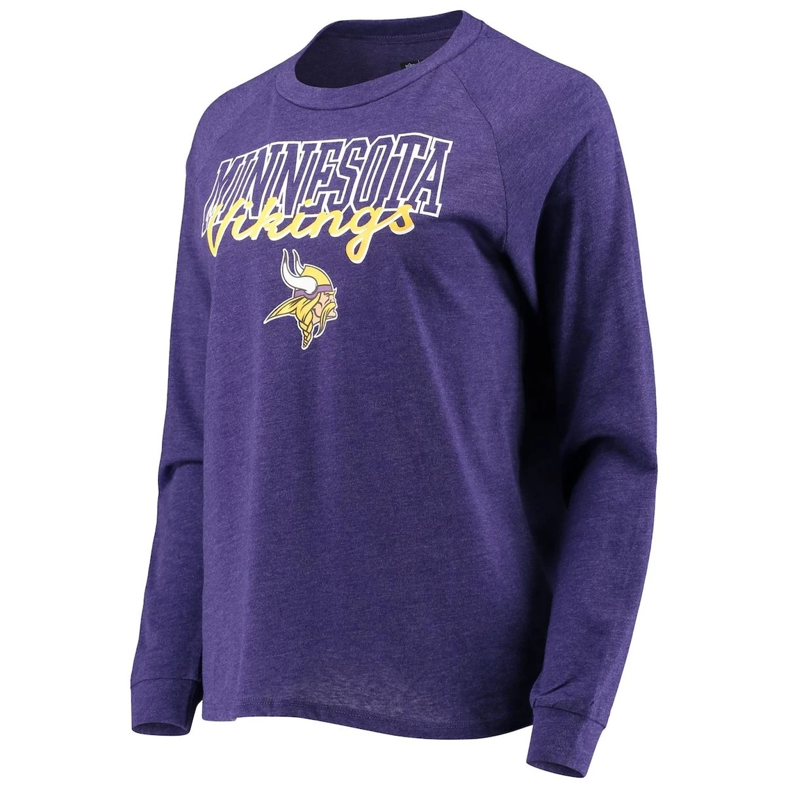 Top 10 β¨ Women's Concepts Sport Purple Minnesota Vikings Meter Knit Long Sleeve Raglan Top & Shorts Sleep Set β¨ - Image 3