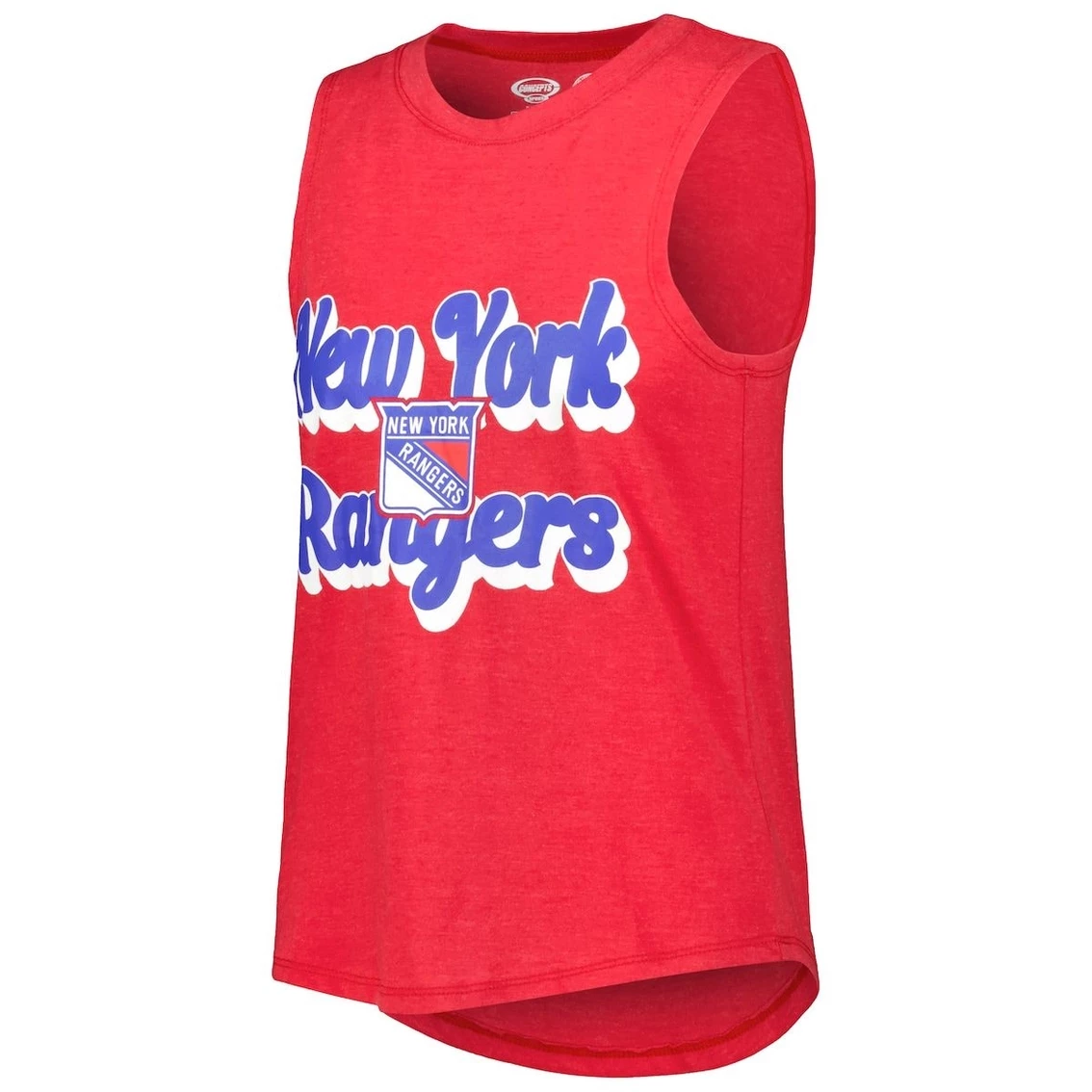 Coupon β¨ Women's Concepts Sport Heather Red/Heather Blue New York Rangers Meter Muscle Tank Top & Pants Sleep Set π - Image 3