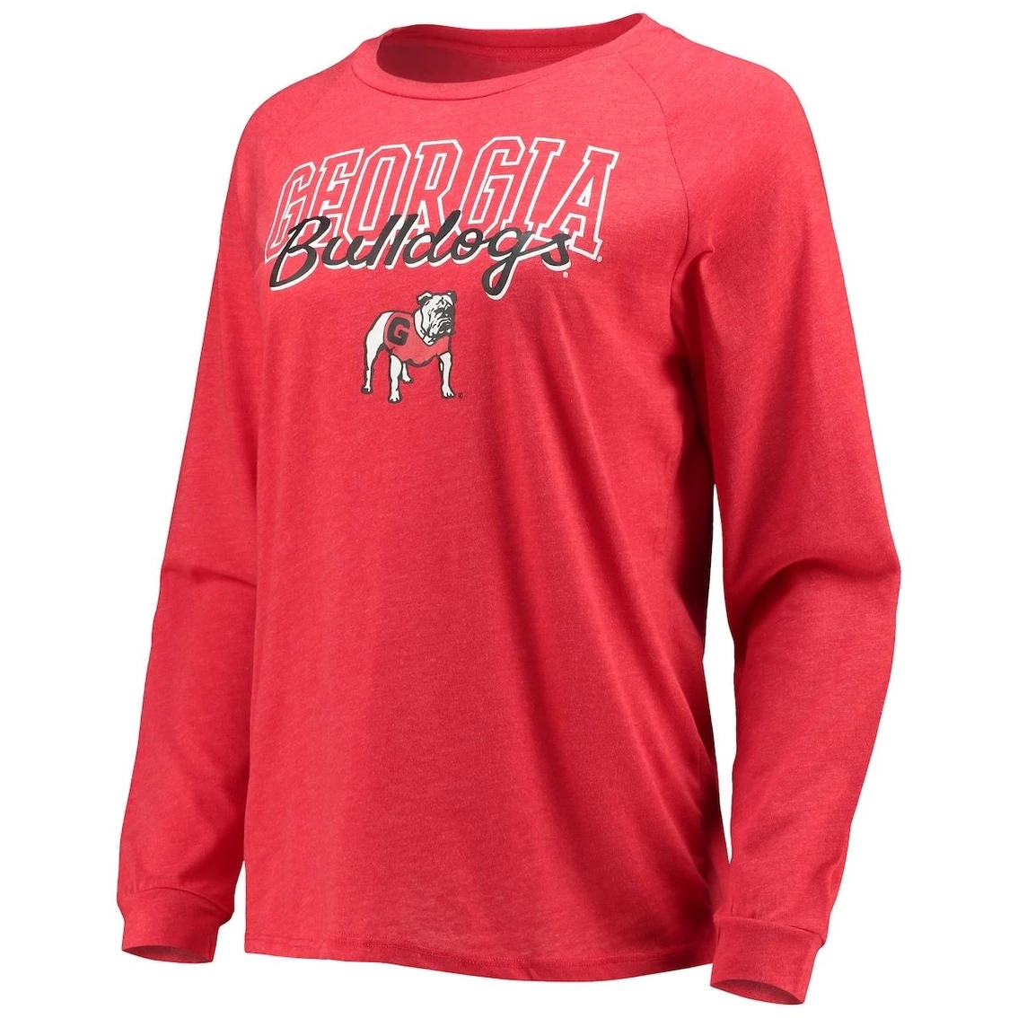 Budget π― Women's Concepts Sport Red/Gray Georgia Bulldogs Raglan Long Sleeve T-Shirt & Shorts Sleep Set βοΈ - Image 3