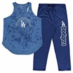 Budget 😉 Women's Concepts Sport Royal Los Angeles Dodgers Plus Size Jersey Tank Top & Pants Sleep Set ⭐